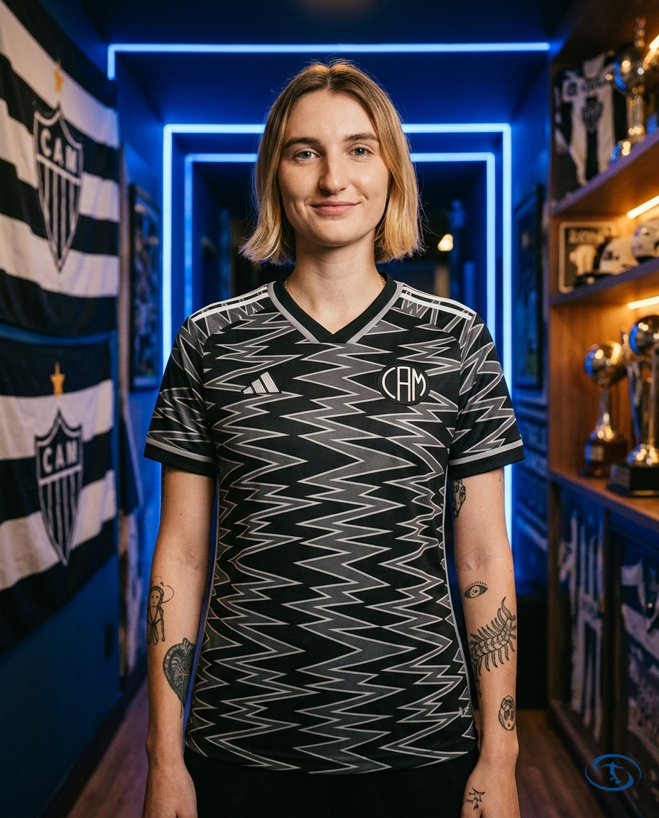 Camisa Atlético Mineiro III 2024/25 - Feminina Adidas - Preto - Front View | Sant Sport