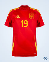 Spain Home KIDS Lamine Yamal 19 Shirt 2024-2025 (Official Printing) - Kids | Sant Sport