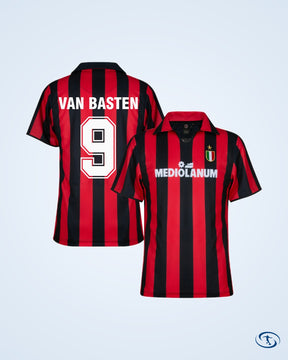 AC Milan Retro Home Palyer Number Shirt 1987-1988 (Retro Flex Printing)