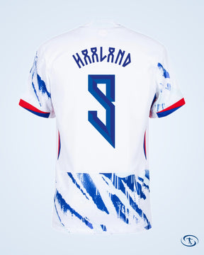 Norway Away Haaland 9 KIDS Shirt 2024-2025 (Official Printing) - Kids