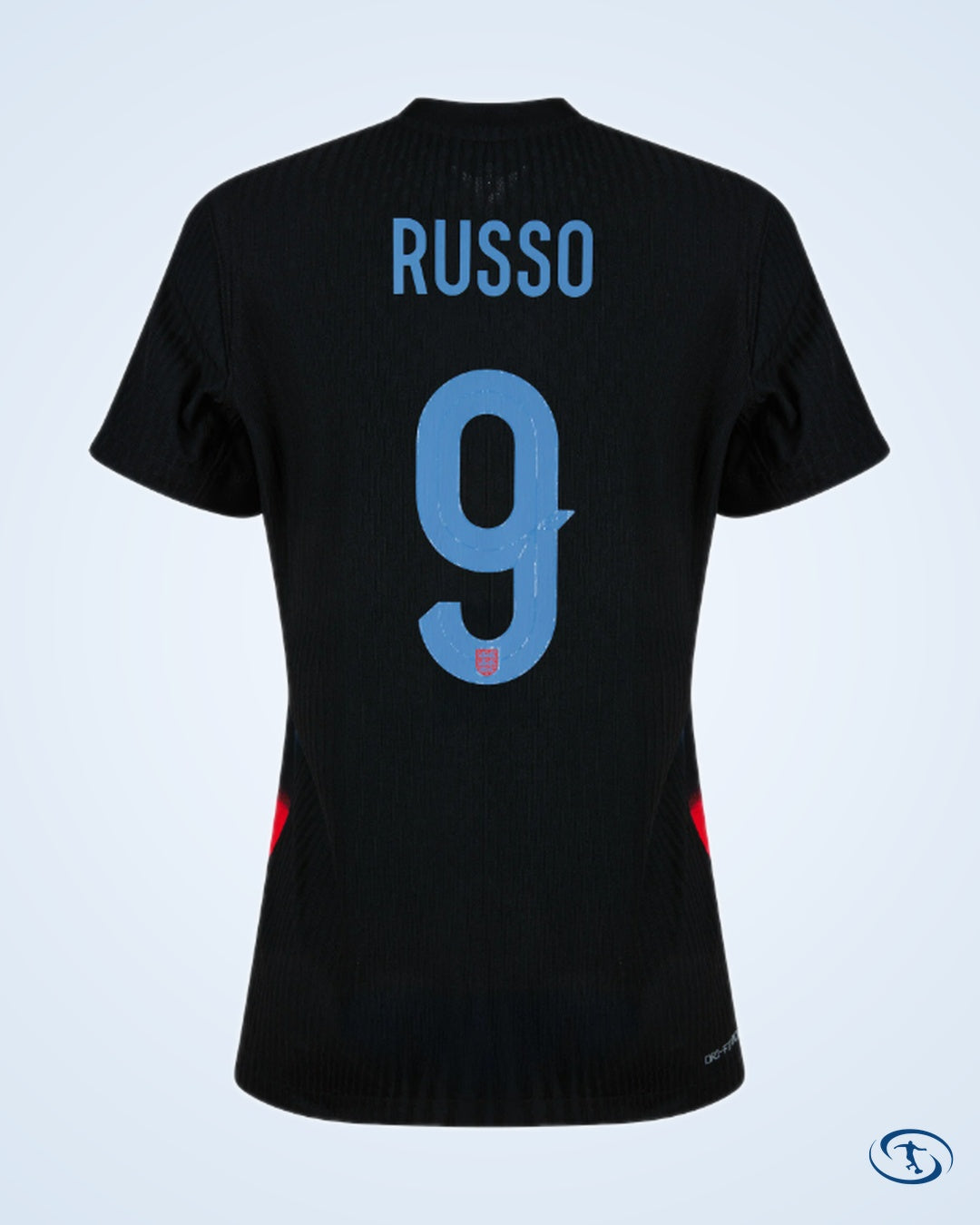 England Women's Away Russo 9 Shirt 2025-2026 (Official Printing) - Women's