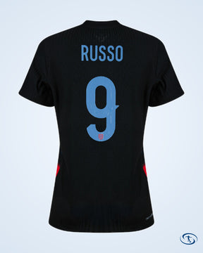 England Women's Away Russo 9 Shirt 2025-2026 (Official Printing) - Women's