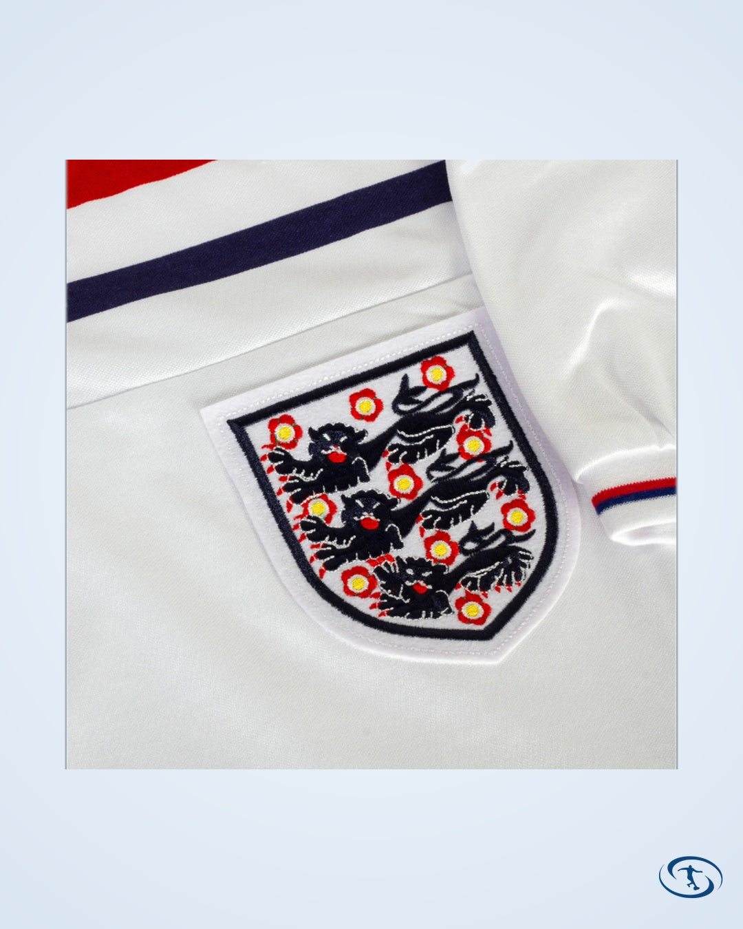 Score Draw England Home Retro Shirt World Cup 1982 (Retro Flock Printing) - Men's