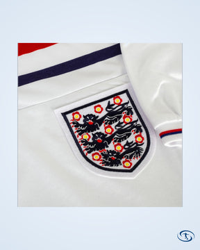 Score Draw England Home Retro Shirt World Cup 1982 (Retro Flock Printing) - Men's
