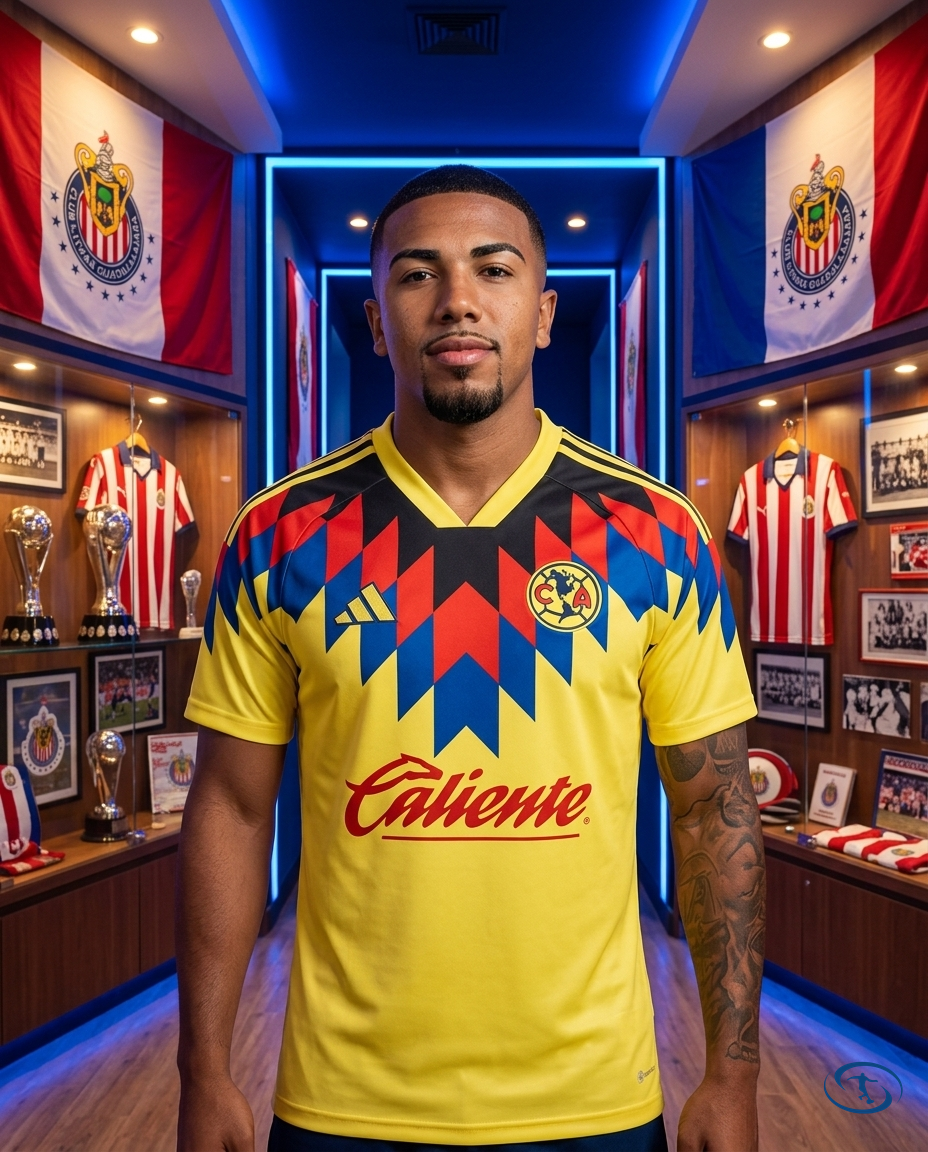 Camisa Club América I 2025/26 Torcedor Adidas Masculino - Amarelo - Front View | Sant Sport