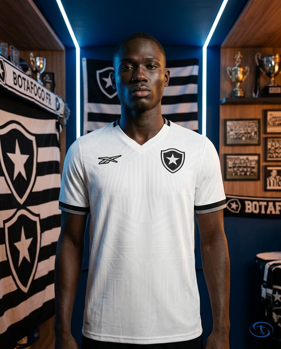 Camisa Botafogo Third III 2024/25 - Torcedor Reebok Masculino - Branco - Front View | Sant Sport