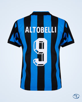 Inter Milan Home Retro Altobelli 9 Shirt 1986 (Retro Flock Printing) - Men's