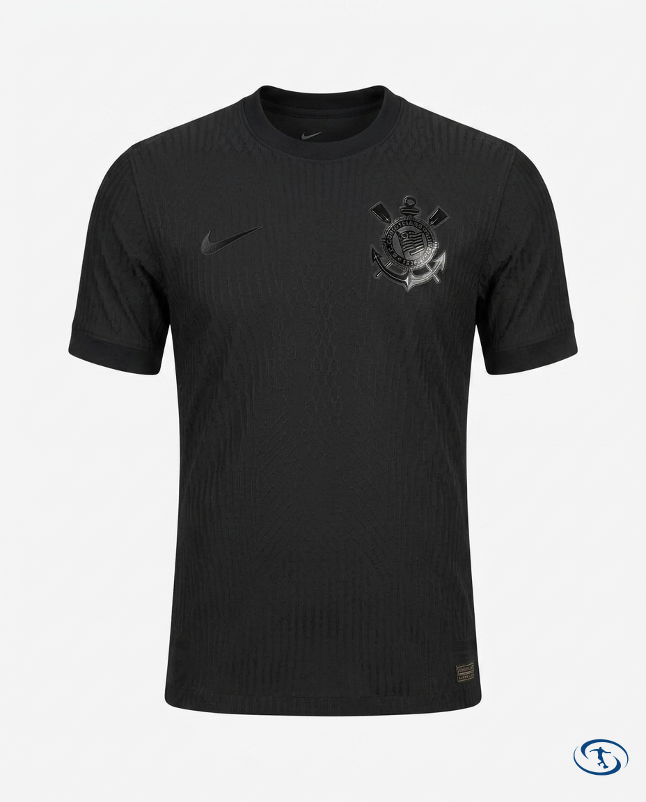 Corinthians Jersey Away 2024/25 Player Version Nike Men's - Black - Packshot | Sant Sport