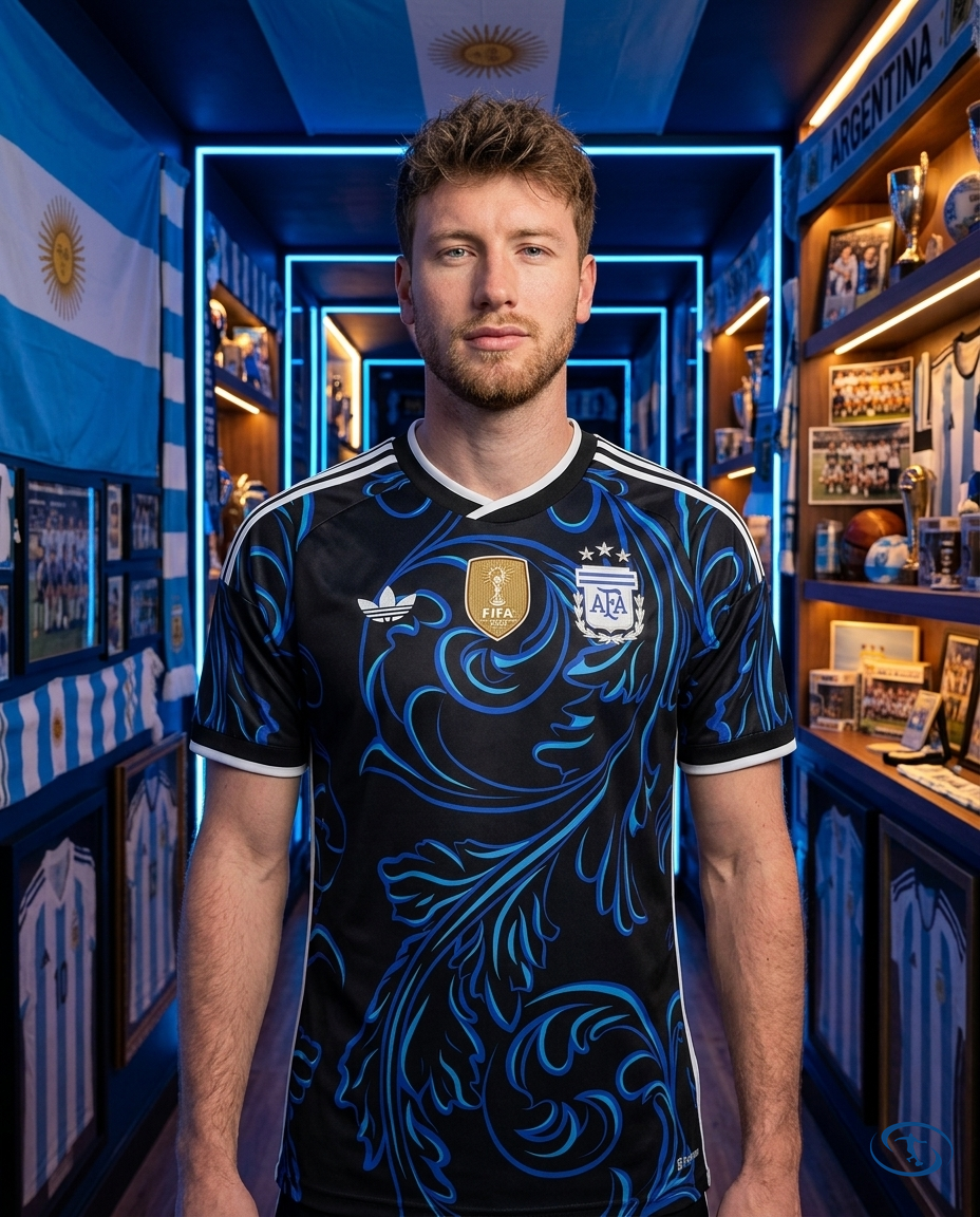 Camisa Argentina Away 2026/27 Torcedor Adidas Masculino - Azul - Front View | Sant Sport