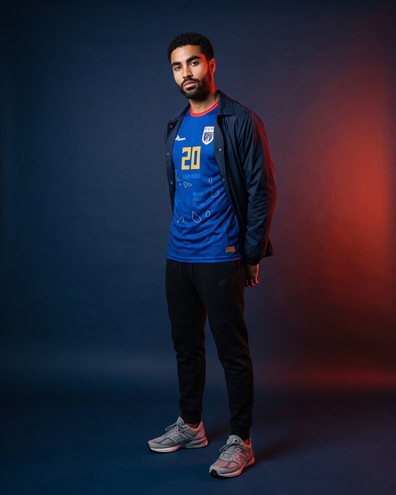 Tempo Cape Verde Home Mendez 20 Match Shirt 2024-2025 (Fan Style Printing) - Men's